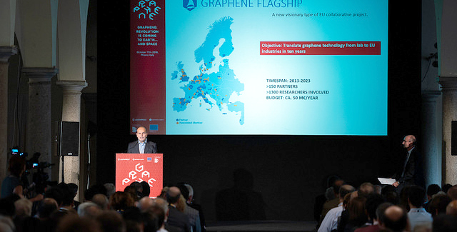 The Graphene Flagship co-hosted the Graphene Marketplace event, "Graphene: Revolution is coming to Earth… and Space".