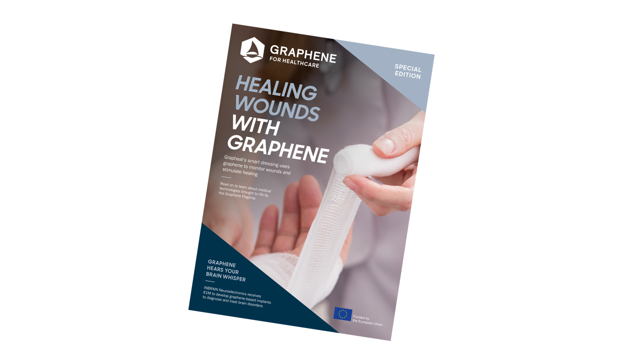 Cover image: Graphene for Healthcare special edition mini-magazine.