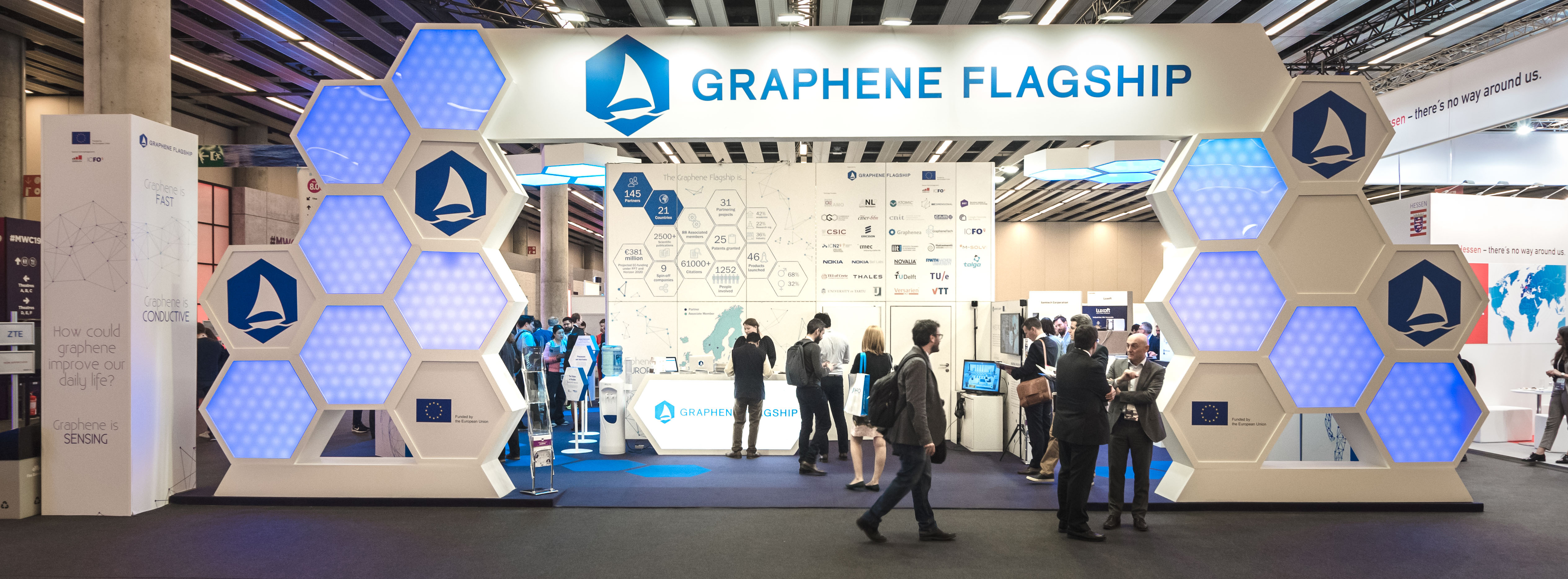 The Graphene Flagship Pavilion at MWC 2019