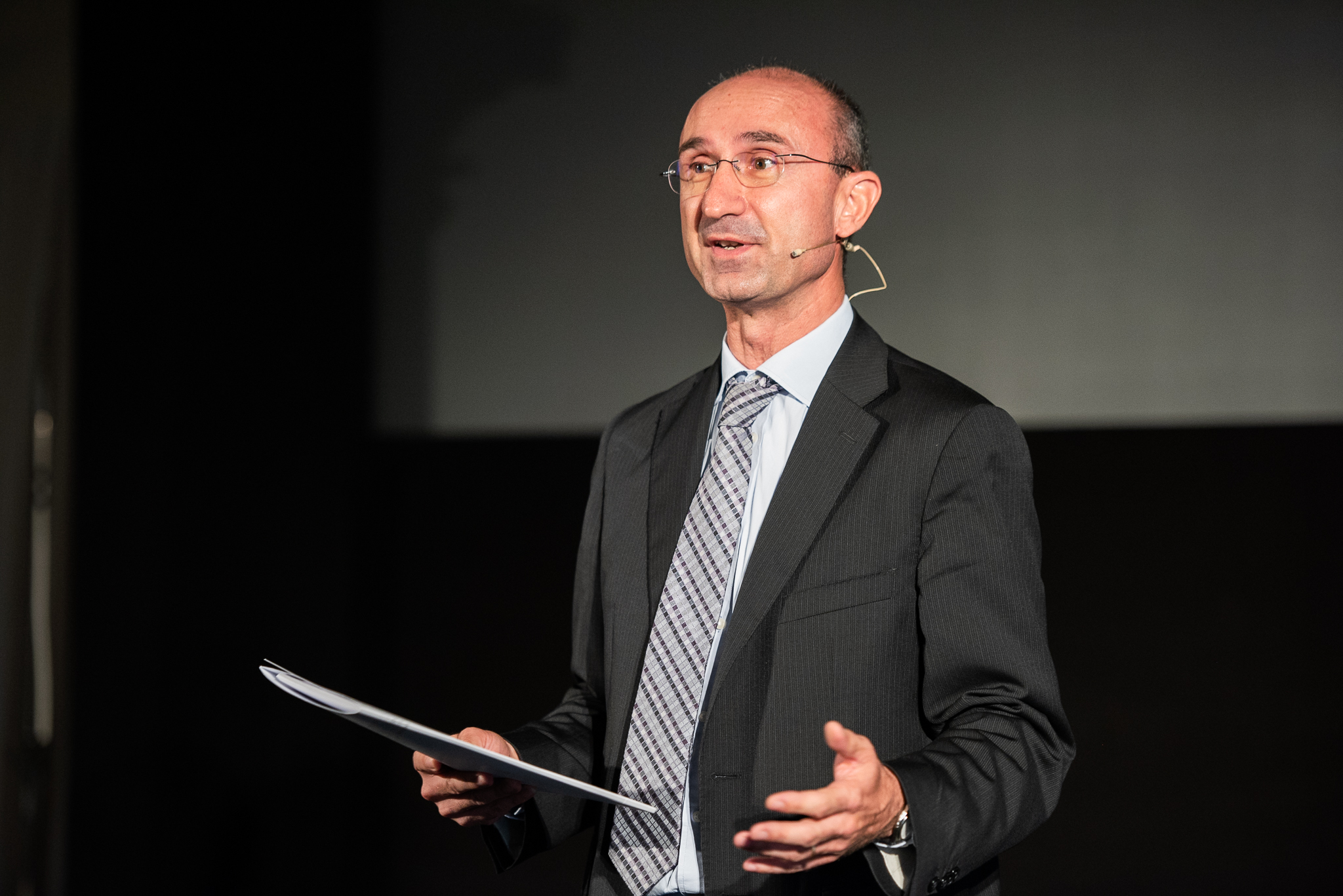 Marco Molina CTO Space Line Of Business For Leonardo at the Graphene Flagship's 2018 Marketplace event