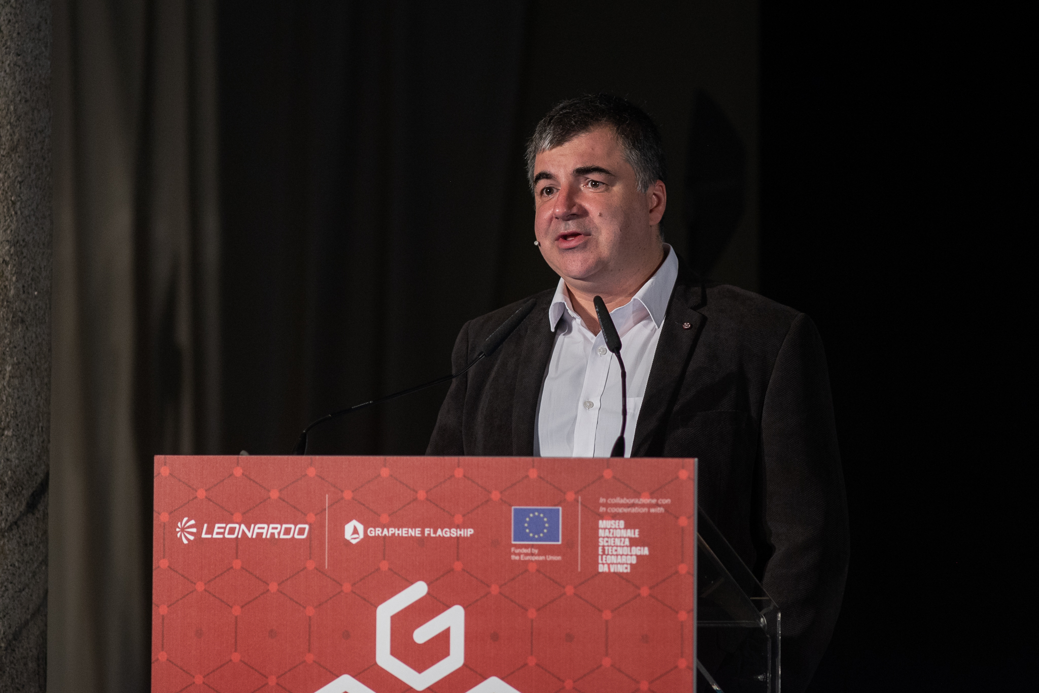 Konstantin Novoselov graphene discoverer and Nobel laureate speaks at the Graphene Flagship's 2018 Marketplace event