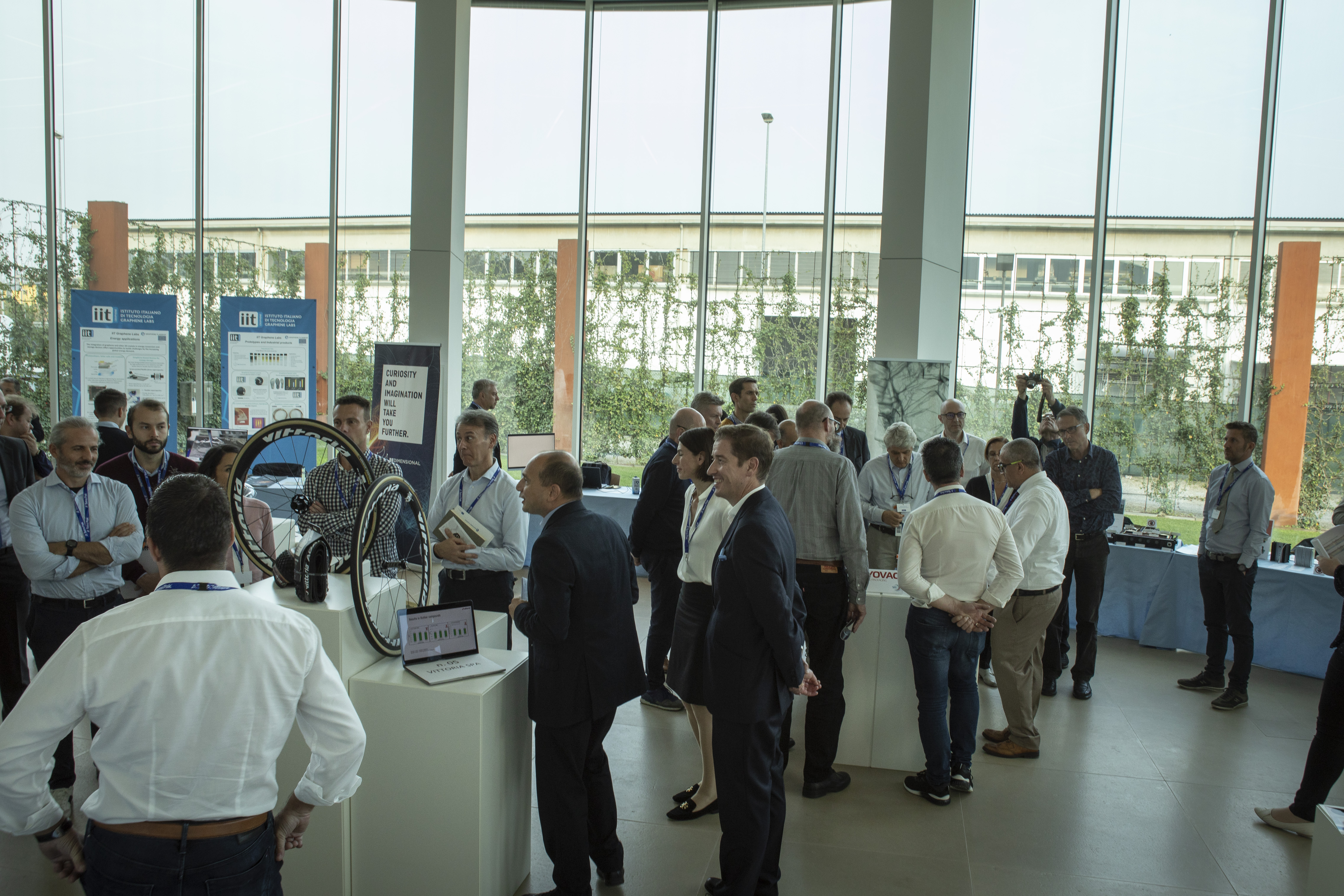 An exhibition of graphene products and prototypes was held at the Graphene Flagship's Tetra Pak Marketplace event